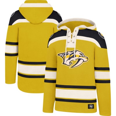Толстовка с капюшоном Nashville Predators Superior Lacer - Gold/Navy