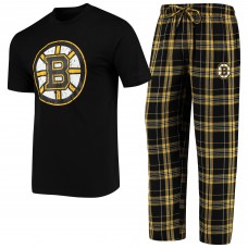 Футболка и штаны Boston Bruins Concepts Sport Black/Gold Ethos