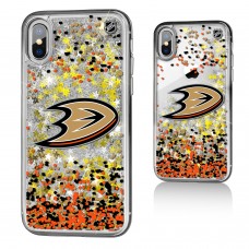 Чехол на iPhone NHL Anaheim Ducks Confetti Glitter