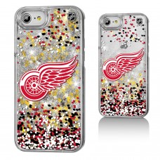 Чехол на телефон Detroit Red Wings iPhone Confetti Glitter