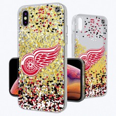 Чехол на телефон Detroit Red Wings iPhone Confetti Glitter