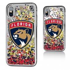 Чехол на iPhone NHL Florida Panthers Confetti Glitter