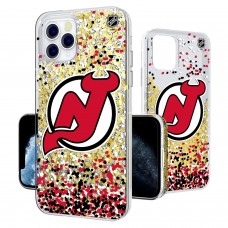 Чехол на iPhone NHL New Jersey Devils Confetti Glitter
