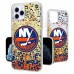 Чехол на iPhone NHL  New York Islanders Confetti Glitter - оригинальные мобильные аксессуары НХЛ