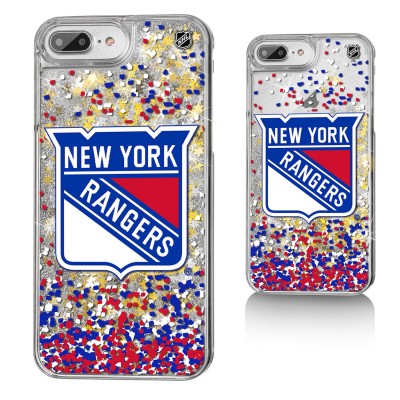 Чехол на телефон New York Rangers iPhone Confetti Glitter