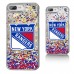 Чехол на телефон New York Rangers iPhone Confetti Glitter