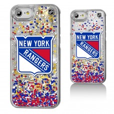 Чехол на iPhone NHL New York Rangers Confetti Glitter