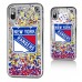 Чехол на телефон New York Rangers iPhone Confetti Glitter
