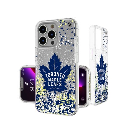 Чехол на iPhone NHL  Toronto Maple Leafs Confetti Glitter - оригинальные мобильные аксессуары НХЛ