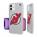 Чехол на iPhone NHL  New Jersey Devils Clear - оригинальные мобильные аксессуары НХЛ