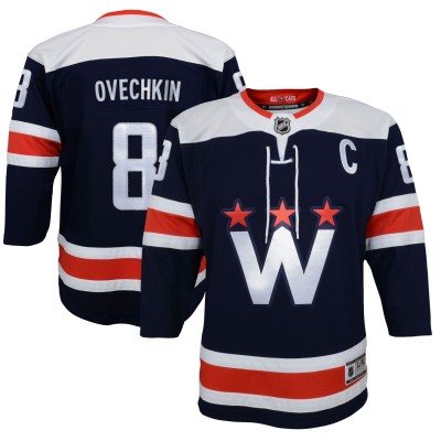Детская джерси Washington Capitals Alexander Ovechkin Navy 2020/21 Alternate Premier