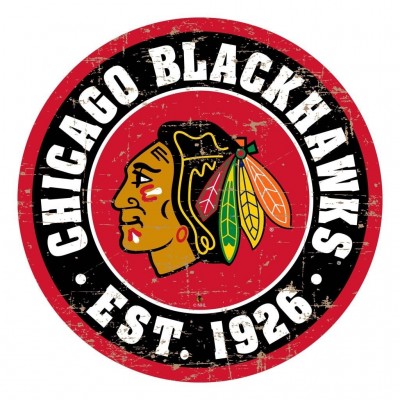 Chicago Blackhawks 22 Vintage Wall Sign