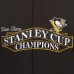 Pittsburgh Penguins JH Design 5-Time Stanley Cup Champions Reversible Wool Jacket with Embroidered Logo - Black