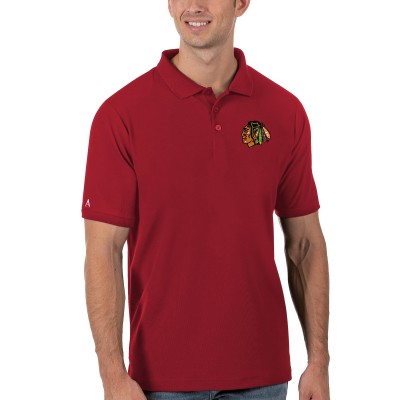 Поло Chicago Blackhawks Antigua Legacy Pique - Red