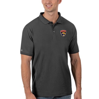 Поло Florida Panthers Antigua Legacy Pique - Charcoal