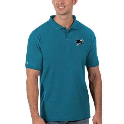 Футболка поло San Jose Sharks Antigua Legacy Pique - Teal
