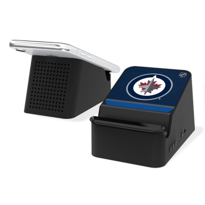 Колонка Bluetooth с беспроводной зарядкой для Apple и Samsung Winnipeg Jets - оригинальные мобильные аксессуары НХЛ