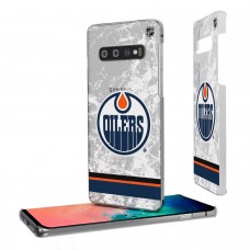 Чехол на телефон Samsung Edmonton Oilers Galaxy Stripe Clear Ice