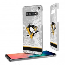 Чехол на телефон Samsung Pittsburgh Penguins Galaxy Stripe Clear Ice