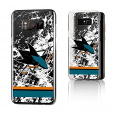 Чехол на телефон Samsung San Jose Sharks Galaxy Stripe Clear Ice