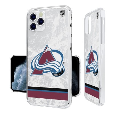 Чехол на телефон Colorado Avalanche iPhone Stripe Clear Ice