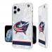 Чехол на телефон Columbus Blue Jackets iPhone Stripe Clear Ice