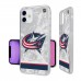 Чехол на телефон Columbus Blue Jackets iPhone Stripe Clear Ice