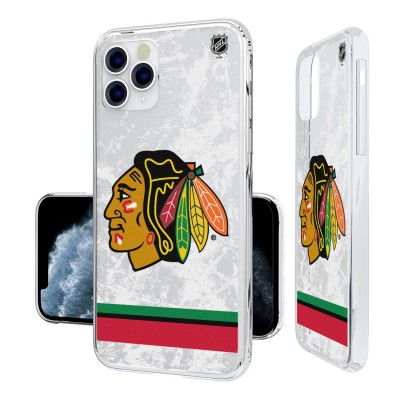 Чехол на телефон Chicago Blackhawks iPhone Stripe Clear Ice