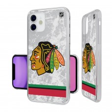 Чехол на телефон Chicago Blackhawks iPhone Stripe Clear Ice