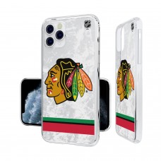 Чехол на телефон Chicago Blackhawks iPhone Stripe Clear Ice