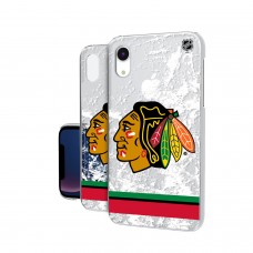 Чехол на телефон Chicago Blackhawks iPhone Stripe Clear Ice