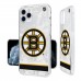 Чехол на телефон Boston Bruins iPhone Stripe Clear Ice