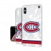 Чехол на iPhone NHL  Montreal Canadiens Stripe Clear Ice - оригинальные мобильные аксессуары НХЛ