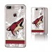 Чехол на телефон Arizona Coyotes iPhone Stripe Clear Ice