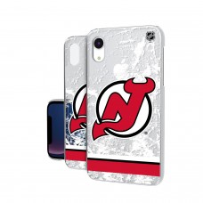 Чехол на iPhone NHL New Jersey Devils Stripe Clear Ice