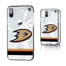 Чехол на телефон Anaheim Ducks iPhone Stripe Clear Ice