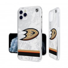 Anaheim Ducks iPhone Stripe Clear Ice Case
