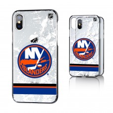 Чехол на iPhone NHL New York Islanders Stripe Clear Ice