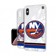 Чехол на iPhone NHL New York Islanders Stripe Clear Ice