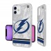 Чехол на iPhone NHL  Tampa Bay Lightning Stripe Clear Ice - оригинальные мобильные аксессуары НХЛ