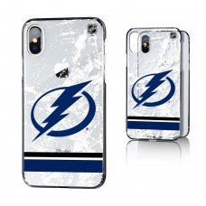 Чехол на iPhone NHL Tampa Bay Lightning Stripe Clear Ice