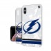 Чехол на iPhone NHL  Tampa Bay Lightning Stripe Clear Ice - оригинальные мобильные аксессуары НХЛ