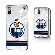 Чехол на iPhone NHL Edmonton Oilers Stripe Clear Ice