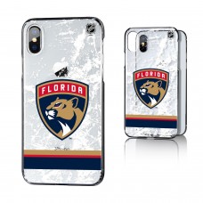 Чехол на iPhone NHL Florida Panthers Stripe Clear Ice