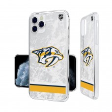 Nashville Predators iPhone Stripe Clear Ice Case