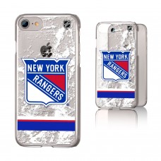 Чехол на iPhone NHL New York Rangers Stripe Clear Ice