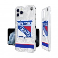 Чехол на iPhone NHL New York Rangers Stripe Clear Ice