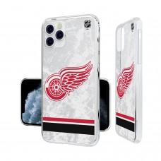 Чехол на телефон Detroit Red Wings iPhone Stripe Clear Ice