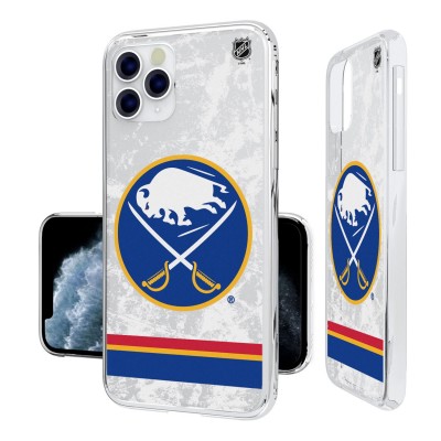 Чехол на iPhone NHL  Buffalo Sabres Stripe Clear Ice - оригинальные мобильные аксессуары НХЛ