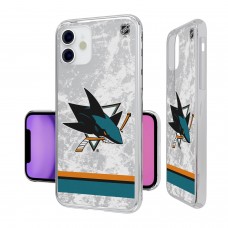 Чехол на iPhone NHL San Jose Sharks Stripe Clear Ice